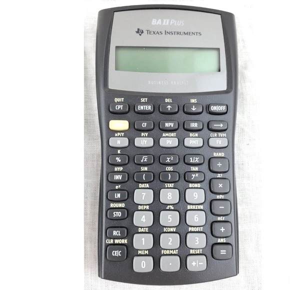 Texas Instruments Black Financial Calculator for Business - Picture 1 of 2